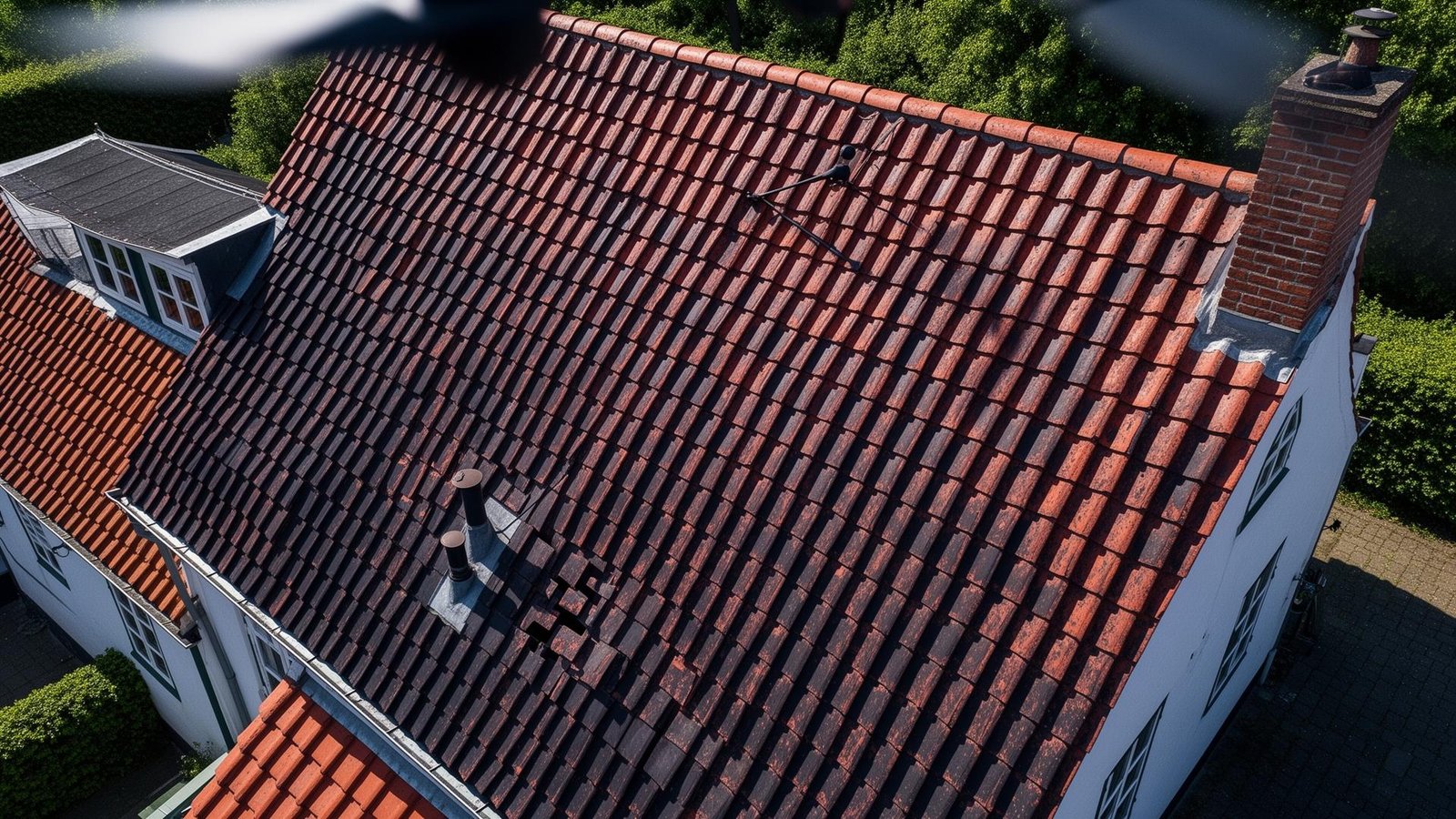 Droneinspektion af tag